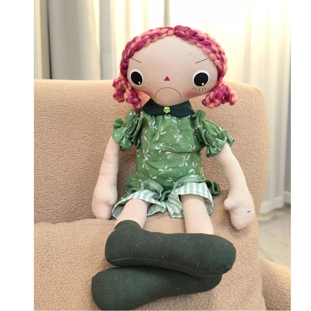 绿裙詹娜-小众设计师款布艺玩偶可做玩偶家居摆件日常陪伴礼品