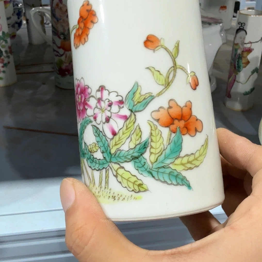 瓷片摆件手绘瓷器全部处理