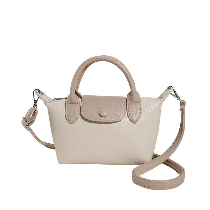 韩系女包2025新款时尚饺子洋气手提女士包包软皮百搭单肩小包包