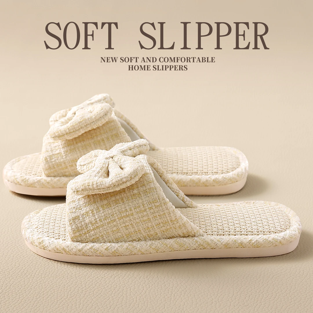 静音防滑亚麻拖鞋女夏季室内家居家用四季地板棉麻拖布鞋拖鞋家居