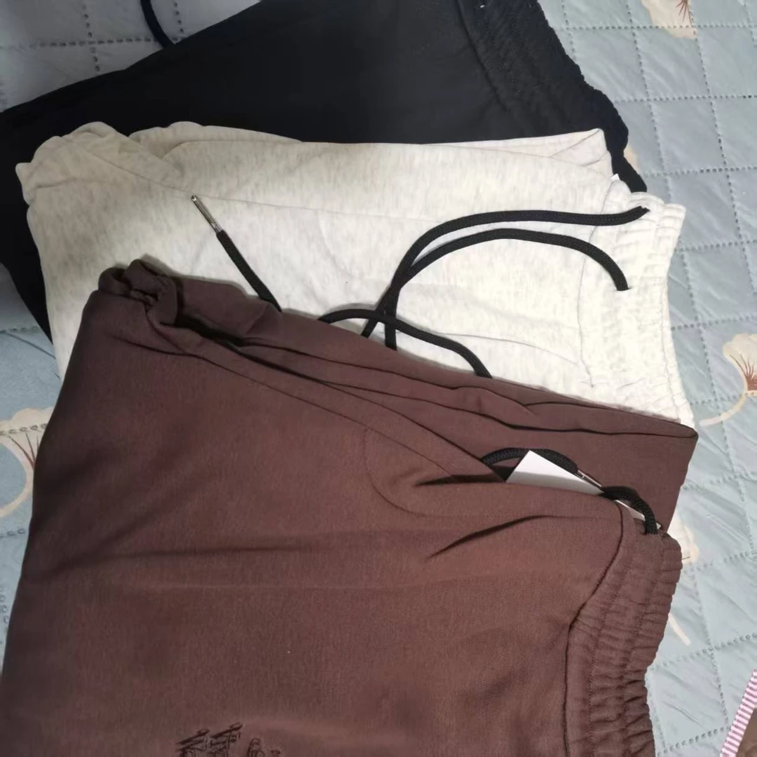 8187春夏季太后新款休闲裤男士百搭中腰宽松抽绳直筒裤