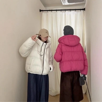 1213-马卡龙发财款泡芙冲锋衣90白鸭绒羽绒服58881