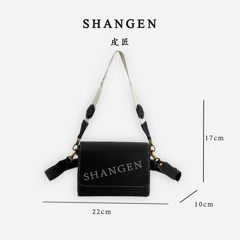 【尚恩CC】FES-5190-黑色-轻奢时尚女士新款单肩斜挎包