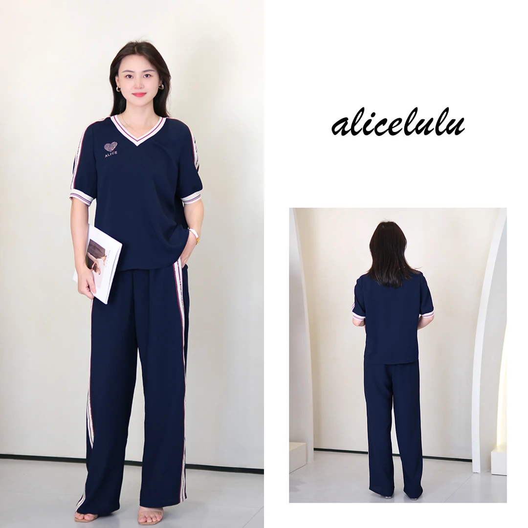 [alicelulu]时尚简约韩版休闲洋气减龄显瘦女装套装S2143556W