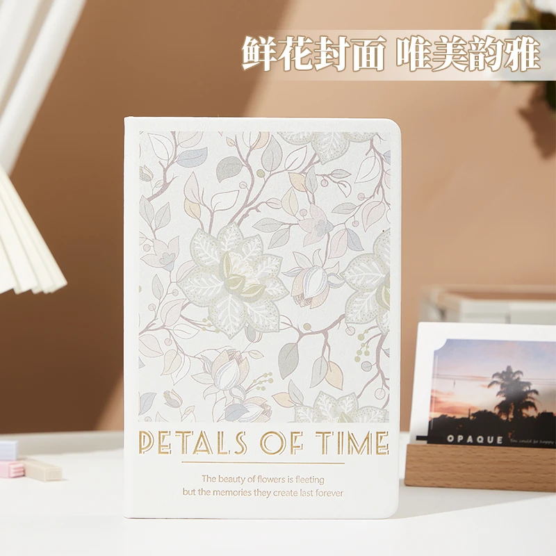 花卉笔记本本子复古日记本高颜值女生精美礼盒生日礼物唯美记事本