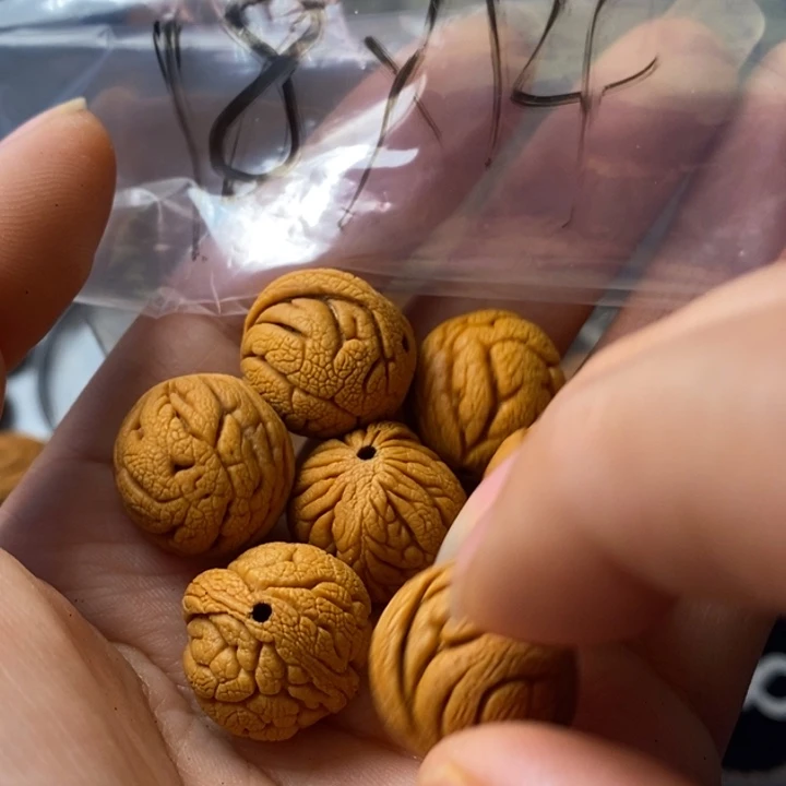 手串文玩核桃秦岭野生龙纹桃核18
