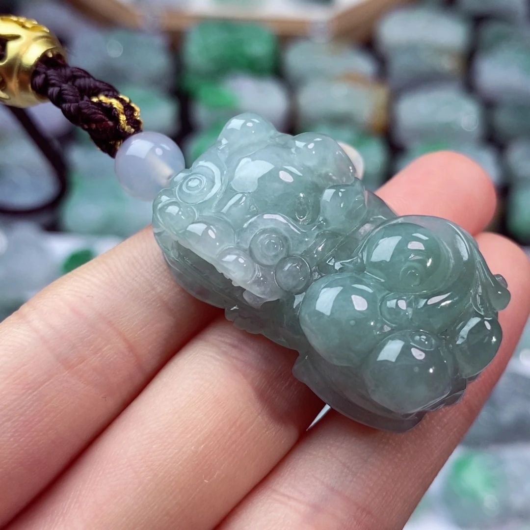 翡翠未镶嵌颈饰天然