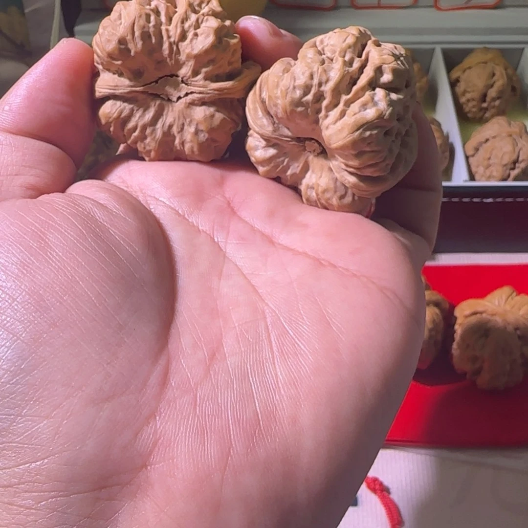 用***4桃核吊坠蛤蟆头核桃文玩