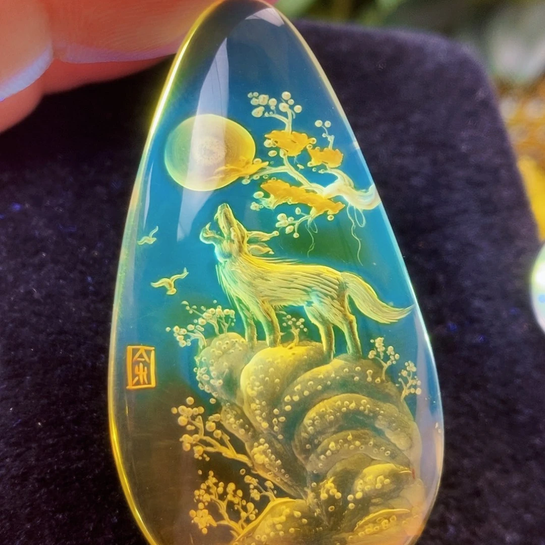 【闪购商品】金珀吊坠(不含链)未镶嵌