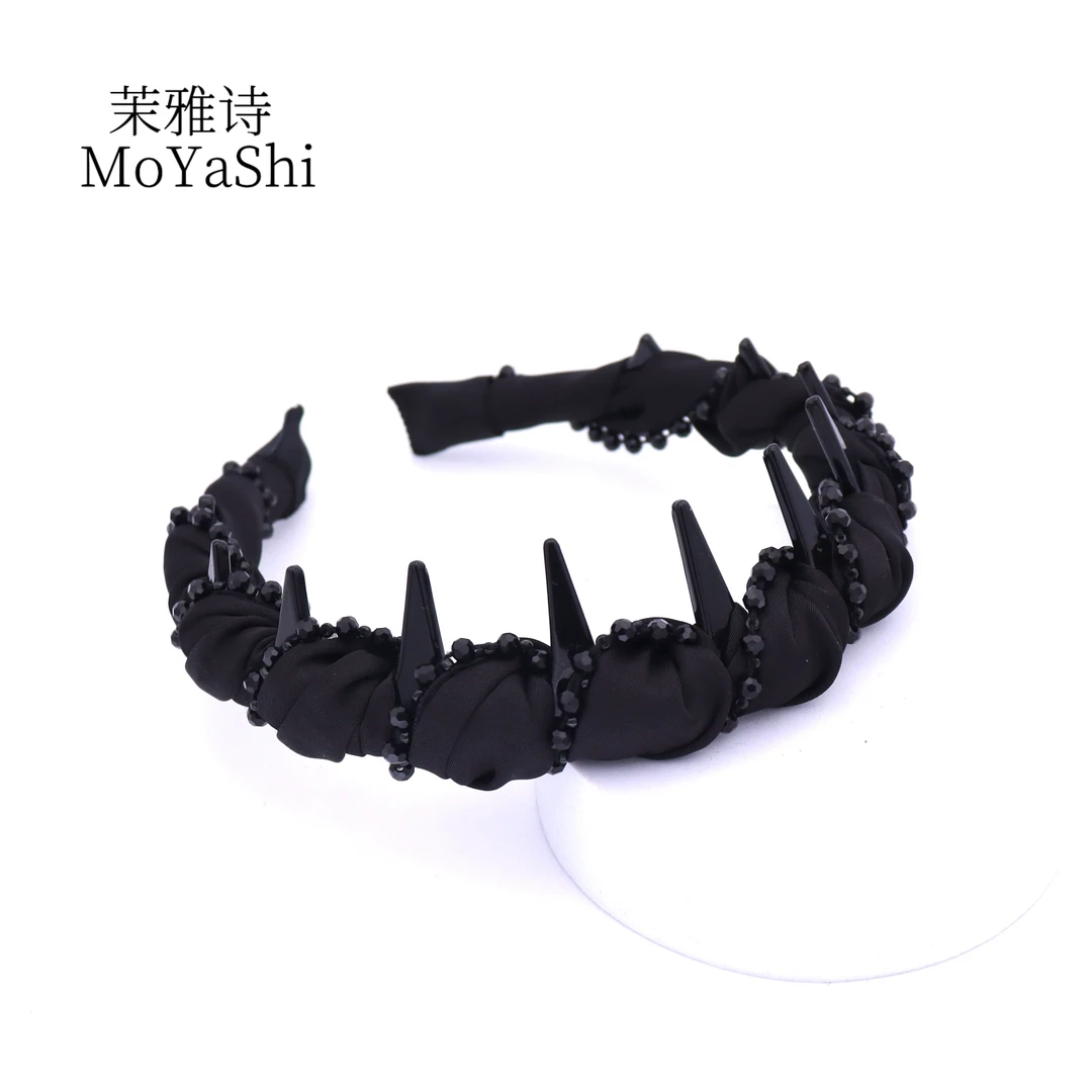 茉雅诗【静筱】缎面串珠高级感气质显发量发箍MY358
