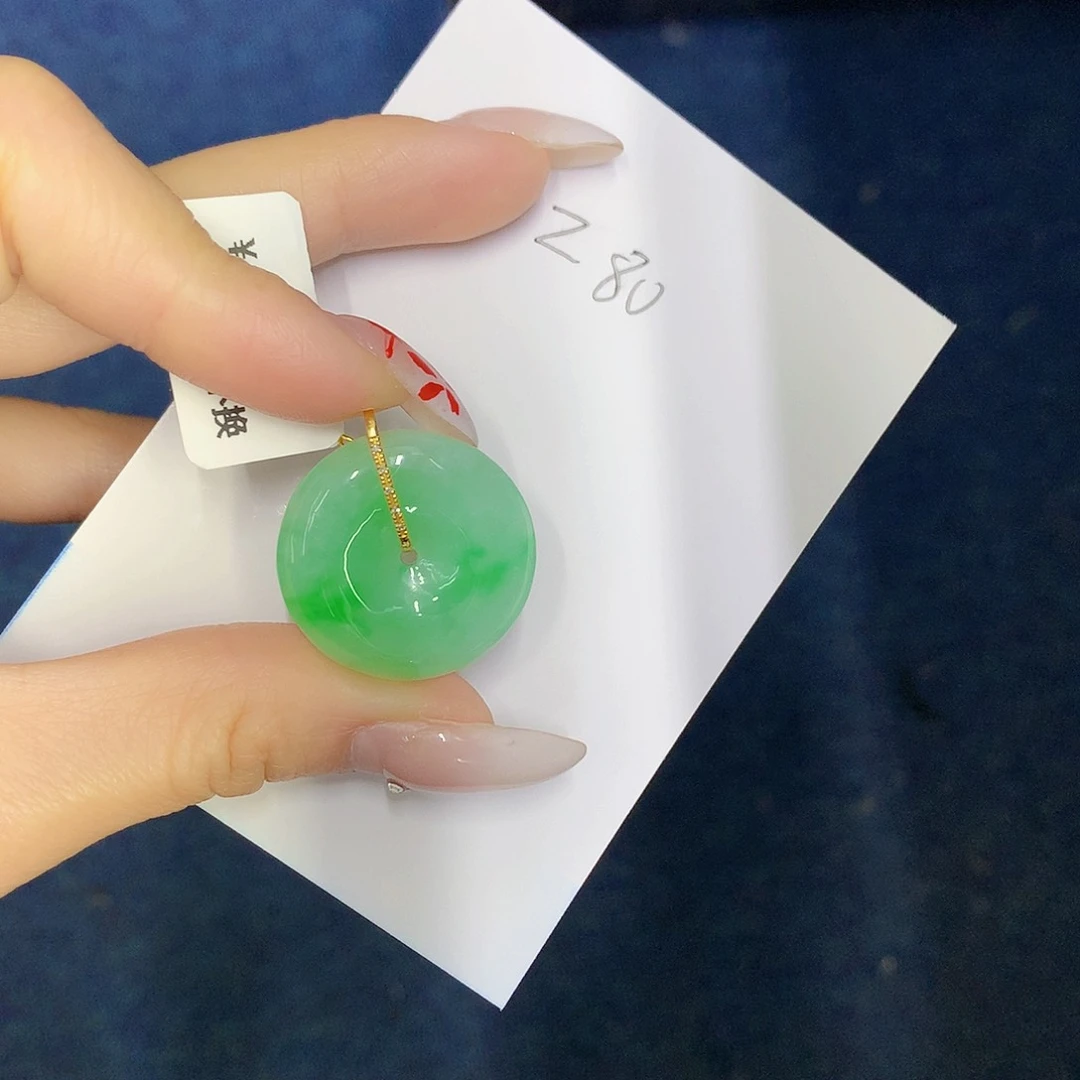 【闪购商品】翡翠颈饰18K金镶嵌00000000