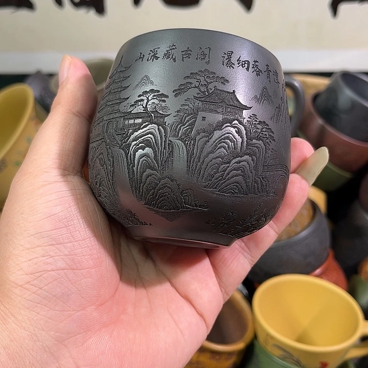 茶杯紫砂全手工紫砂主任杯