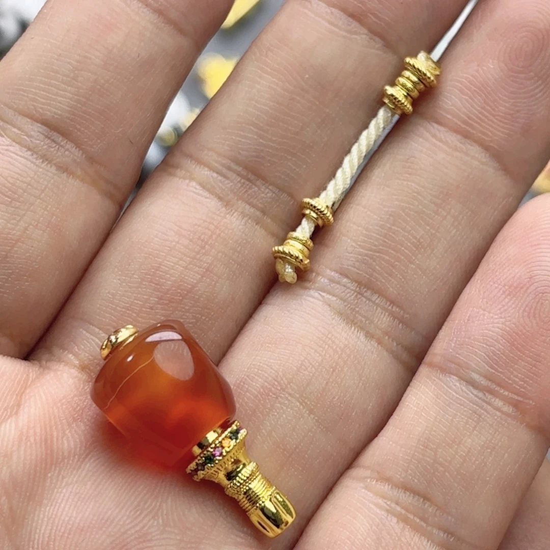 御***京玛瑙/玉髓未镶嵌文玩配饰