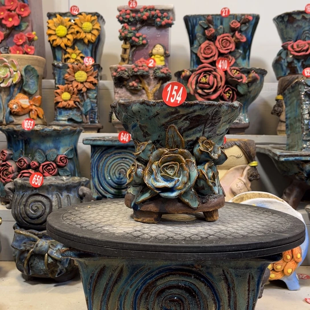 陶瓷微瑕154号陶然花盆