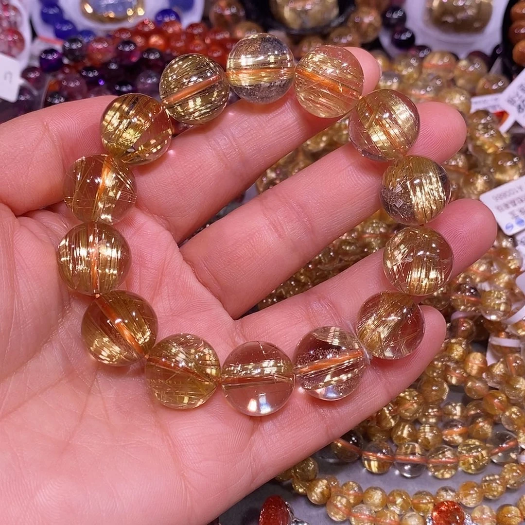 未镶嵌手链水晶金钛晶15.6