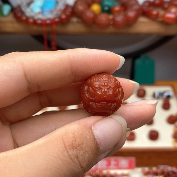 ℳ***࿐合金查罗石颈饰卡18精工貔貅珠子 一颗