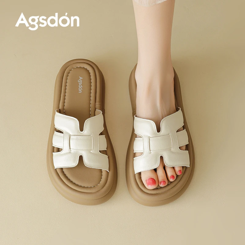 Y奥古狮登拖鞋女外穿夏季2025新款厚底增高配裙子凉鞋百搭不累脚Y