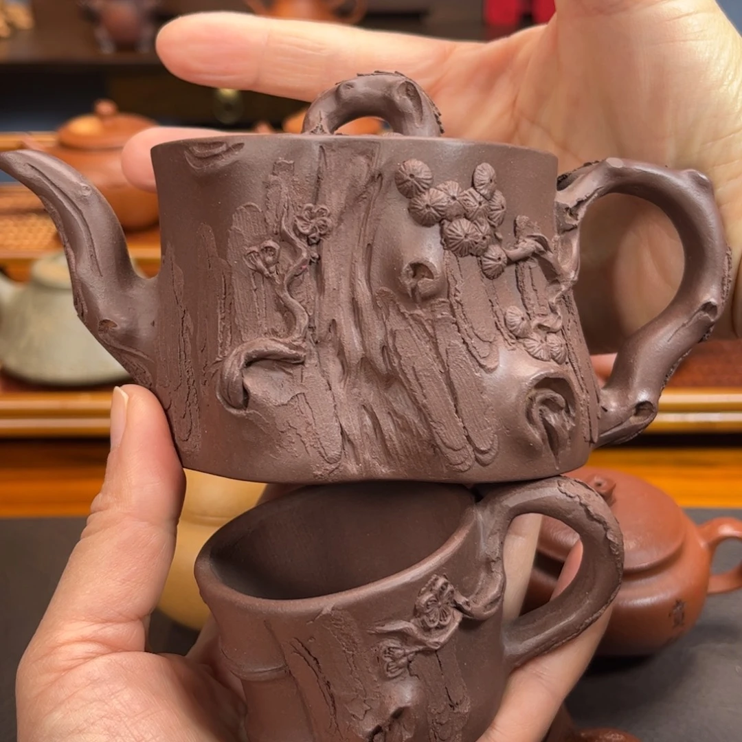 无***兜茶壶紫砂宜兴紫砂壶半手工制作