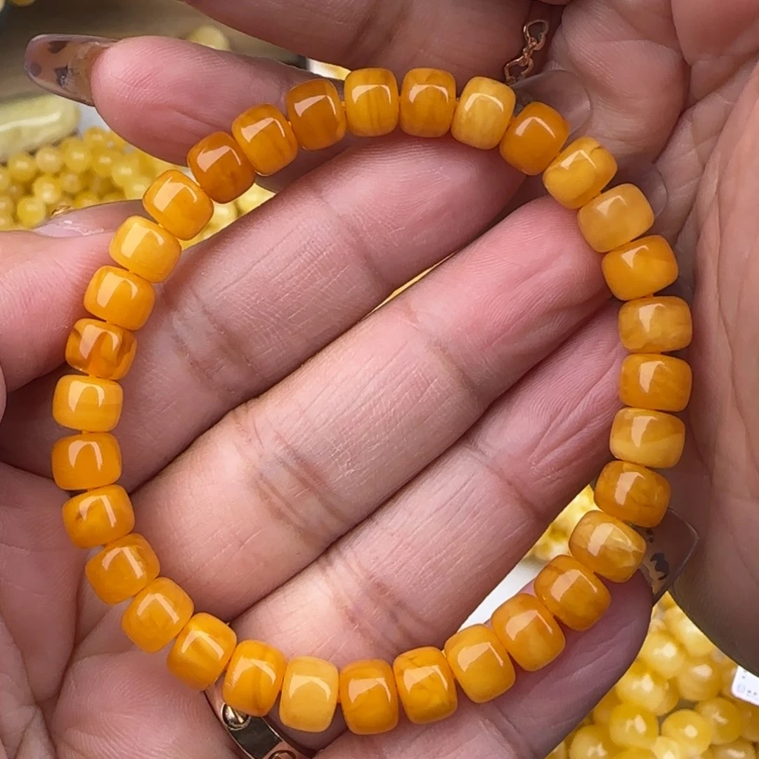 蜜蜡手链未镶嵌老花老型手串