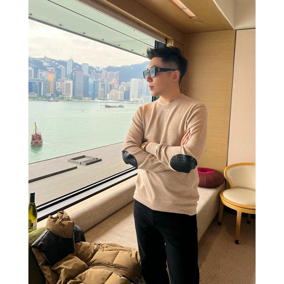 【编织毛衣】25秋冬毛织混纺贴身圆领毛衣长袖打底上衣痞帅男装