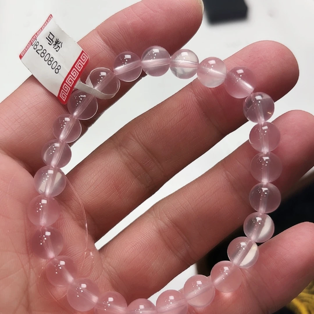 W***A手串未镶嵌水晶粉水晶