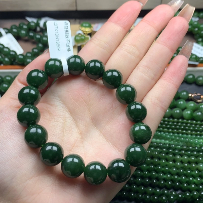 【闪购商品】和田玉(碧玉)手串未镶嵌13m