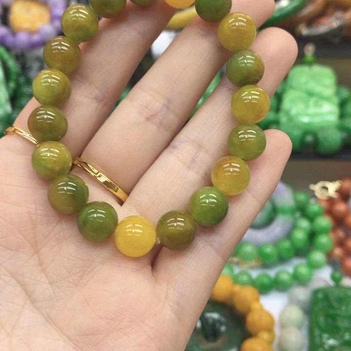 翡翠未镶嵌手链手链36