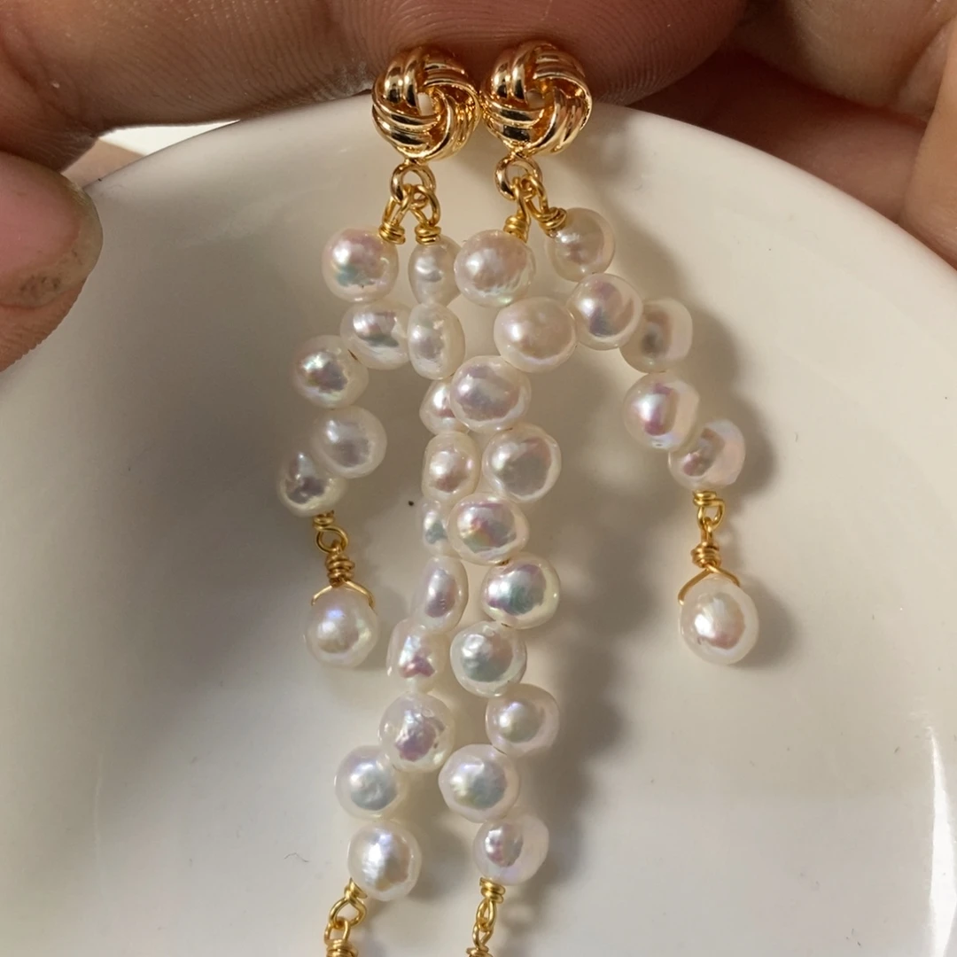 淡水珍珠耳钉合金福利