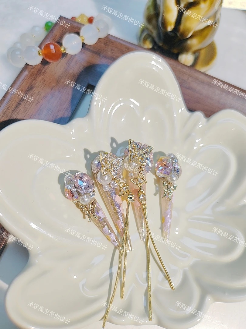 【禾椿】 娘娘护甲嬛嬛护甲古风美甲复古宫廷风纯手工穿戴甲