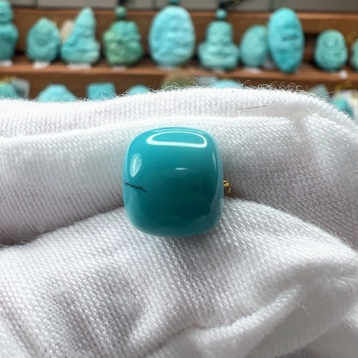 绿松石未镶嵌老型珠 10.1mm