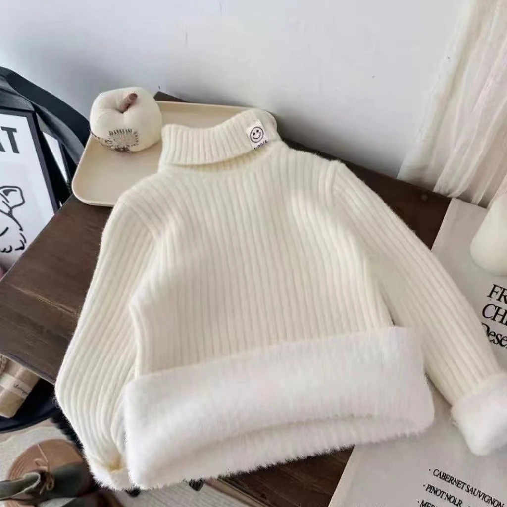 【加绒加厚】不起球男童高领毛衣针织衫加厚韩版秋冬加绒打底衫