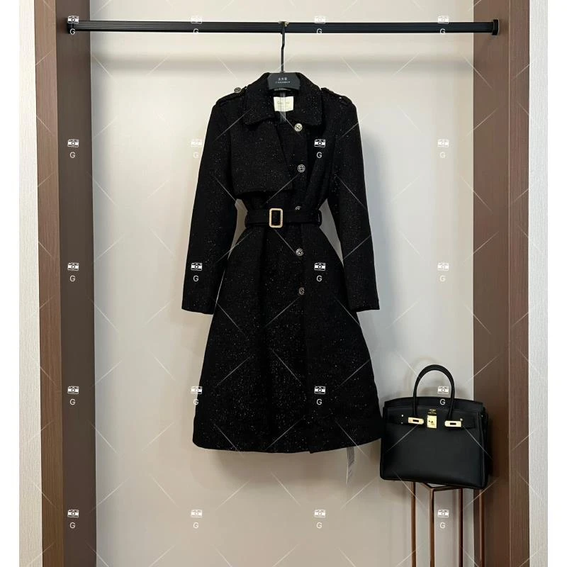 秋冬气质小香风时尚设计师中长款外套 G-0334