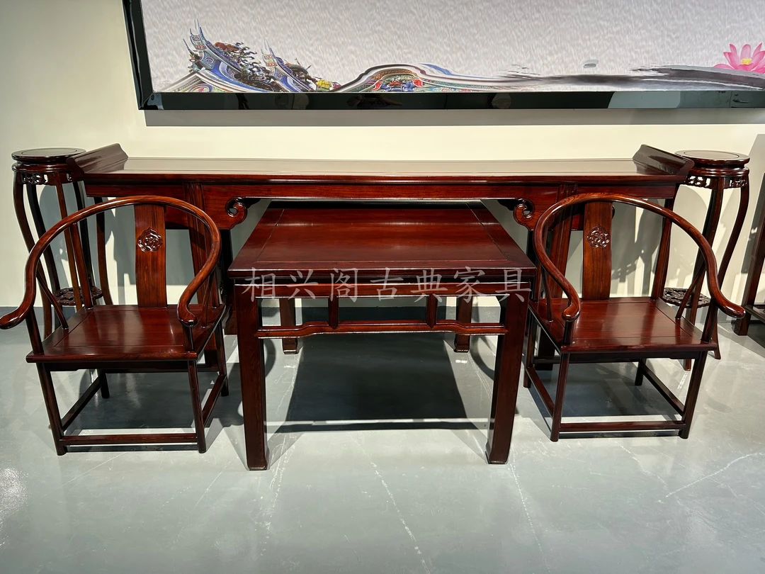 新中式中堂六件套+皇宫椅5000链接