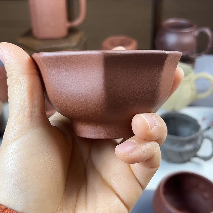 紫砂茶杯全手主人杯容量100