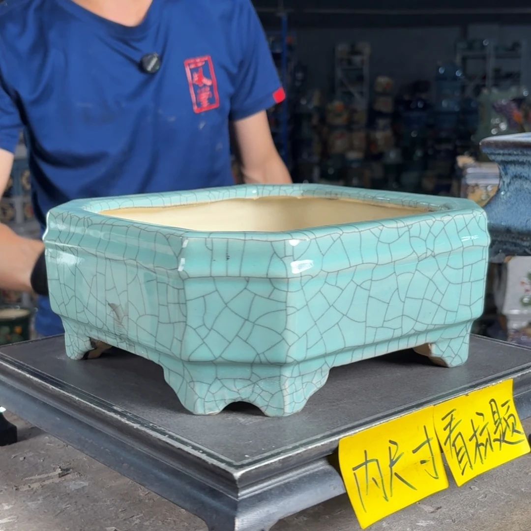 一风堂石湾花盆 内20*7微瑕