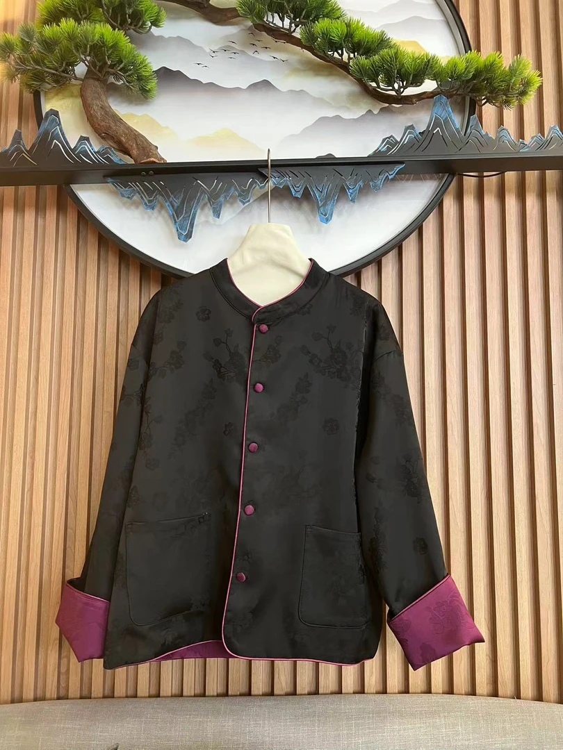 春季新款时尚新中式国风气质双面穿外套 0701