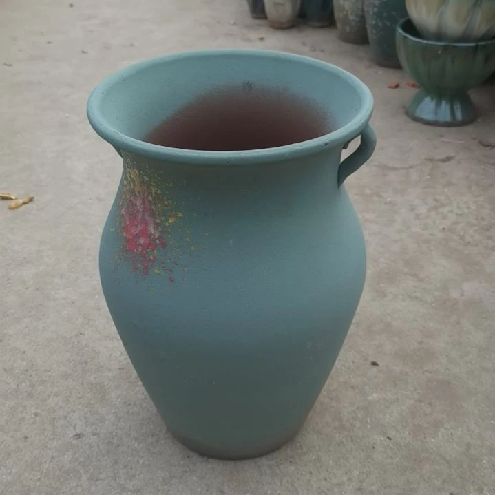 红陶口20高32一个盆子