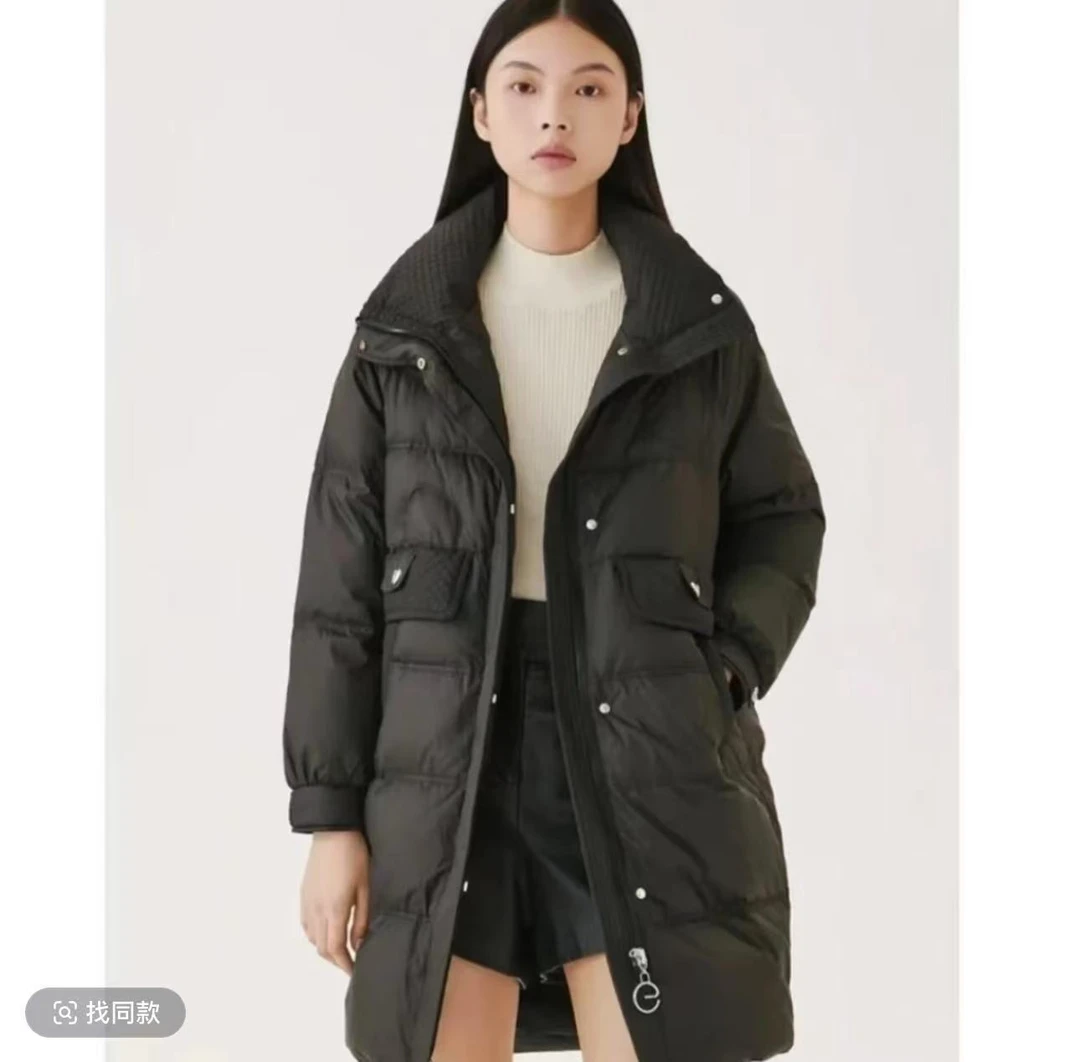 【JX2805黑色保暖外套】M多多专属25时尚休闲百搭女款冬季保暖外套