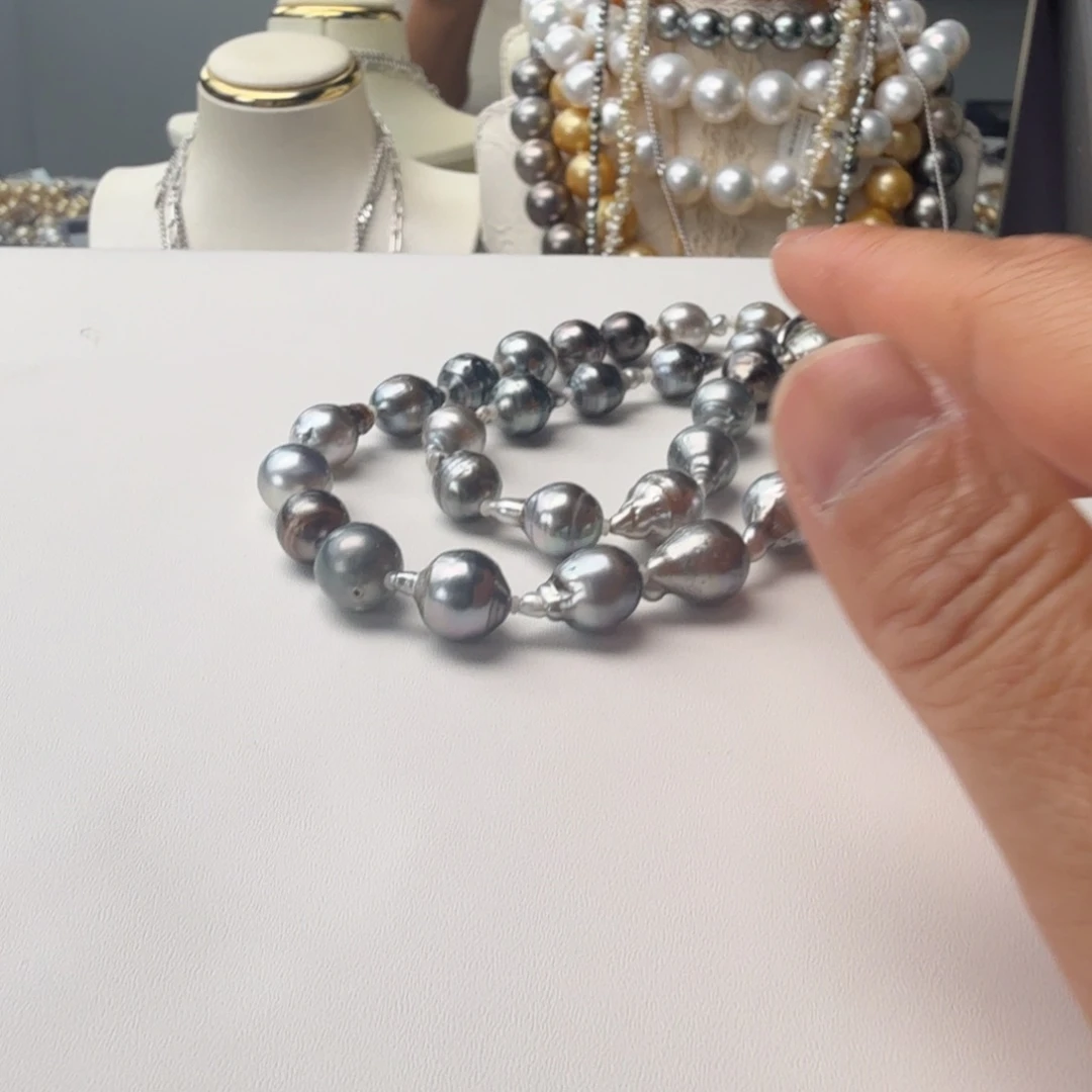 颈饰海水珍珠银S925镶嵌