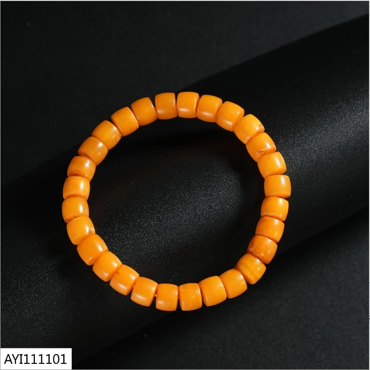 【老掌柜】精工直切/蜜蜡手串  AYI111101
