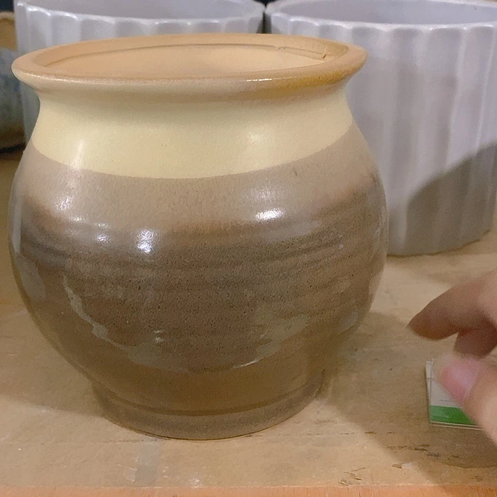 摆件多肉瑕疵盆有孔