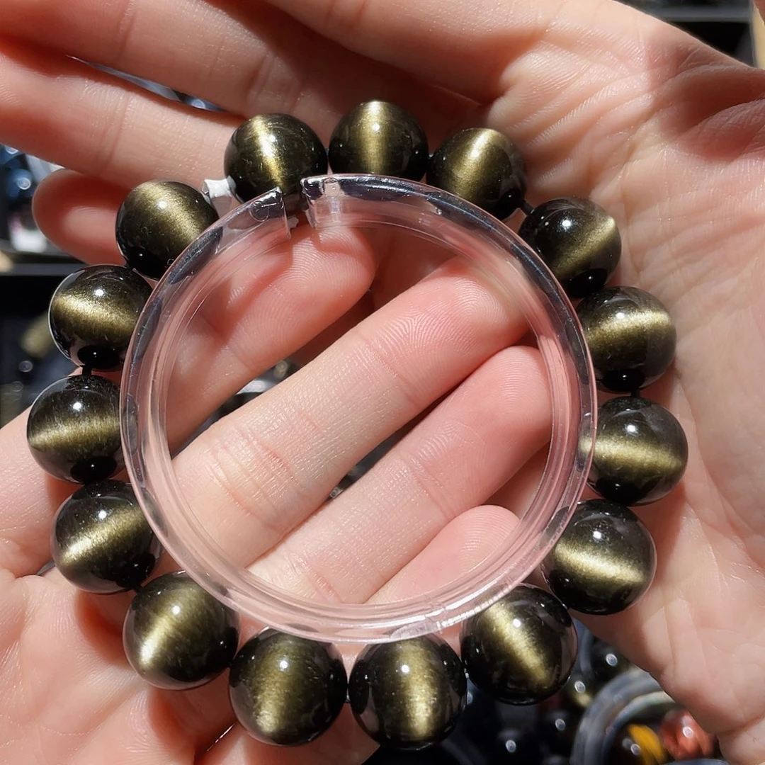 黑曜岩手链未镶嵌风****4