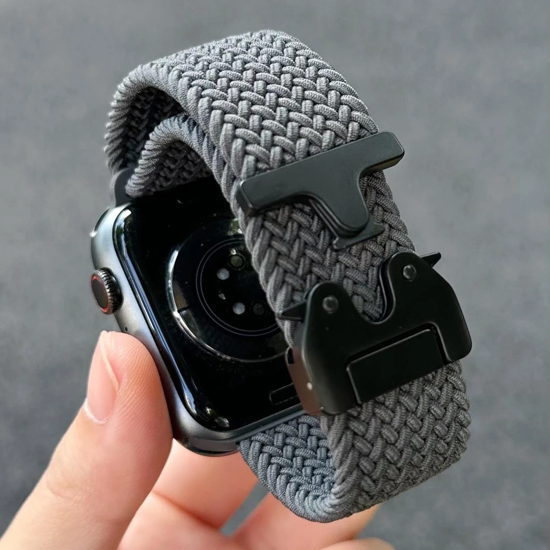 尼龙降落伞扣适用小米手环9pro表带编织透气8pro新款红米watch4/5