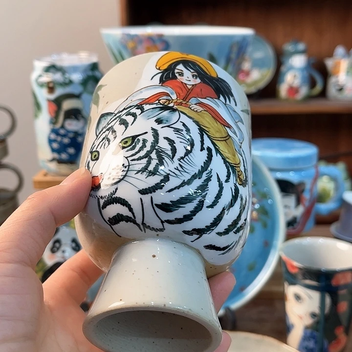 陶景德镇釉下手绘陶瓷