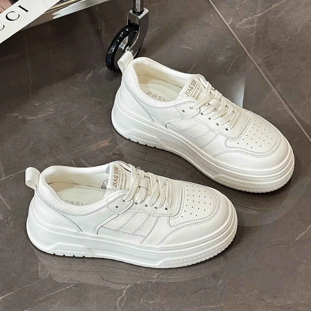 25年春新款厚底增高休闲鞋时尚百搭舒适小白鞋INS韩版运动鞋8133