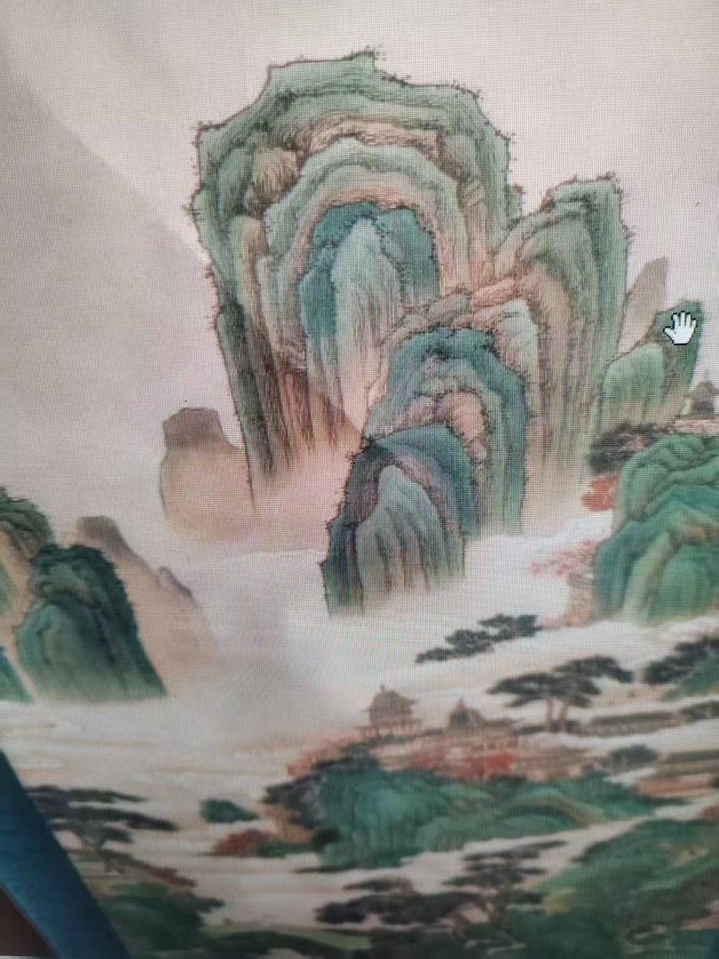 山水画一副（流水摆件）