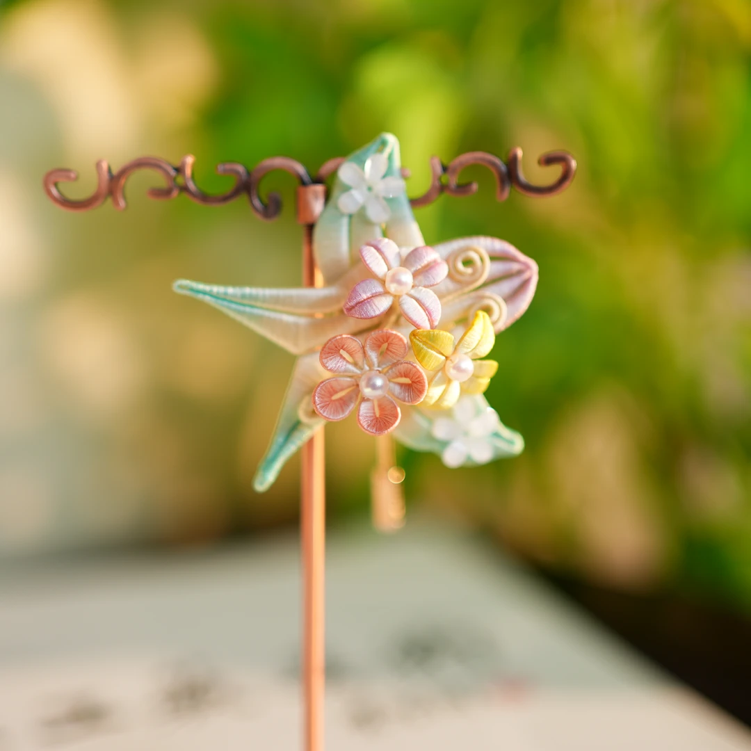 【燕子造型装饰品】彩色 非遗缠花工艺 日常国风仙女百搭礼品