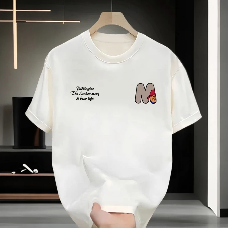 仓石一树潮牌美式字母休闲T恤男士短袖夏季凉感2025新款宽松大码