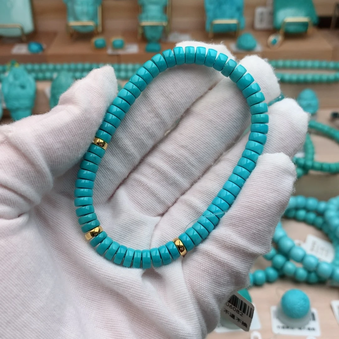 未镶嵌绿松石珠宝奇石5.5mm