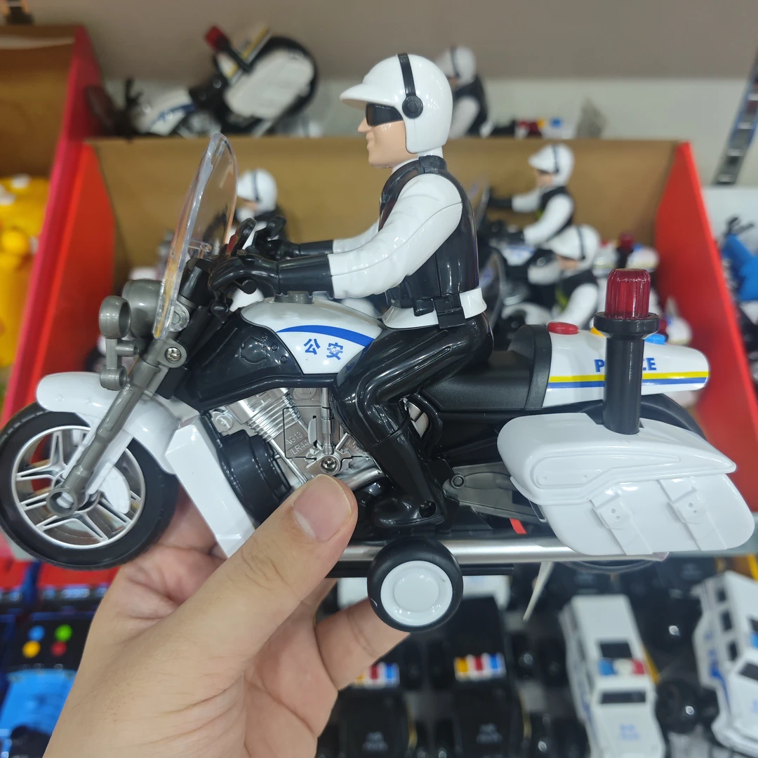 林达惯性声光音乐带警报声摩托警车早教玩具男孩礼物